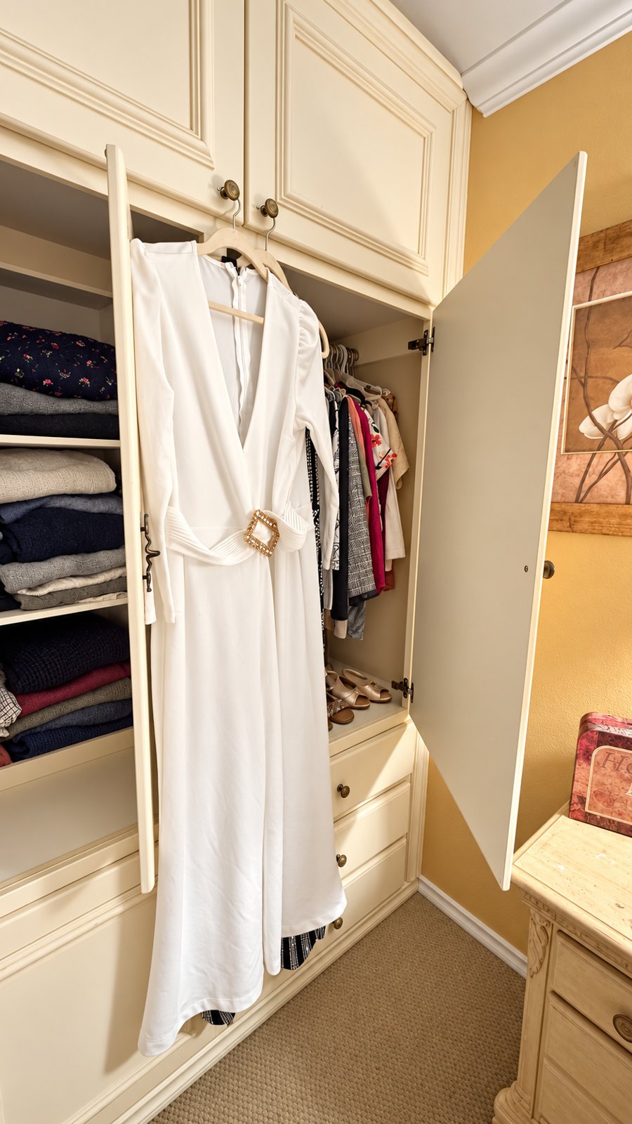 White dress detail