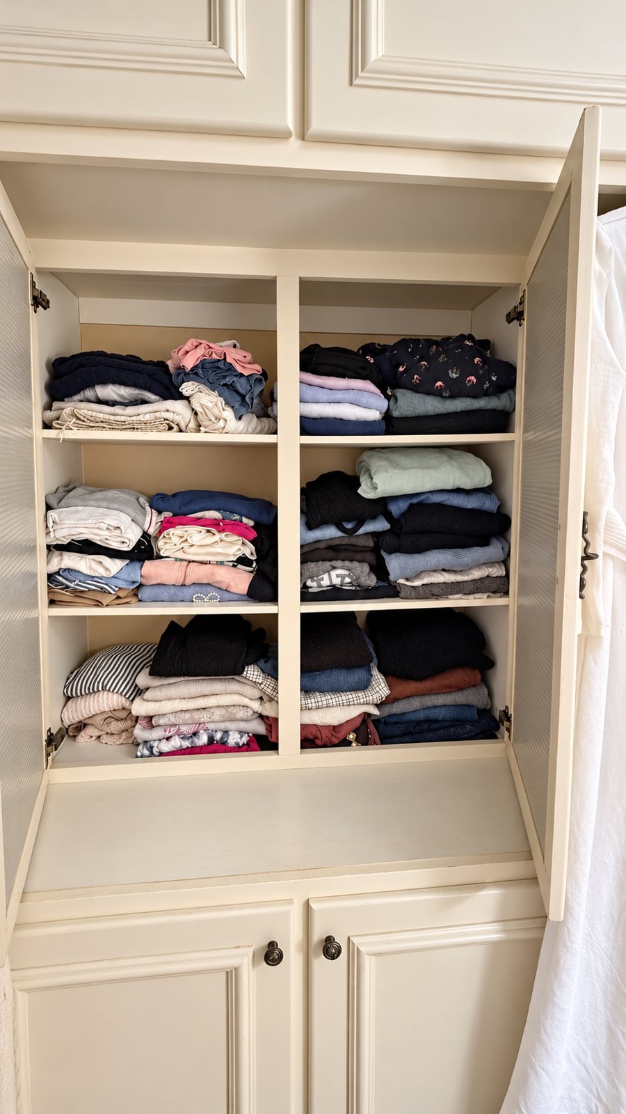 Folded clothing display
