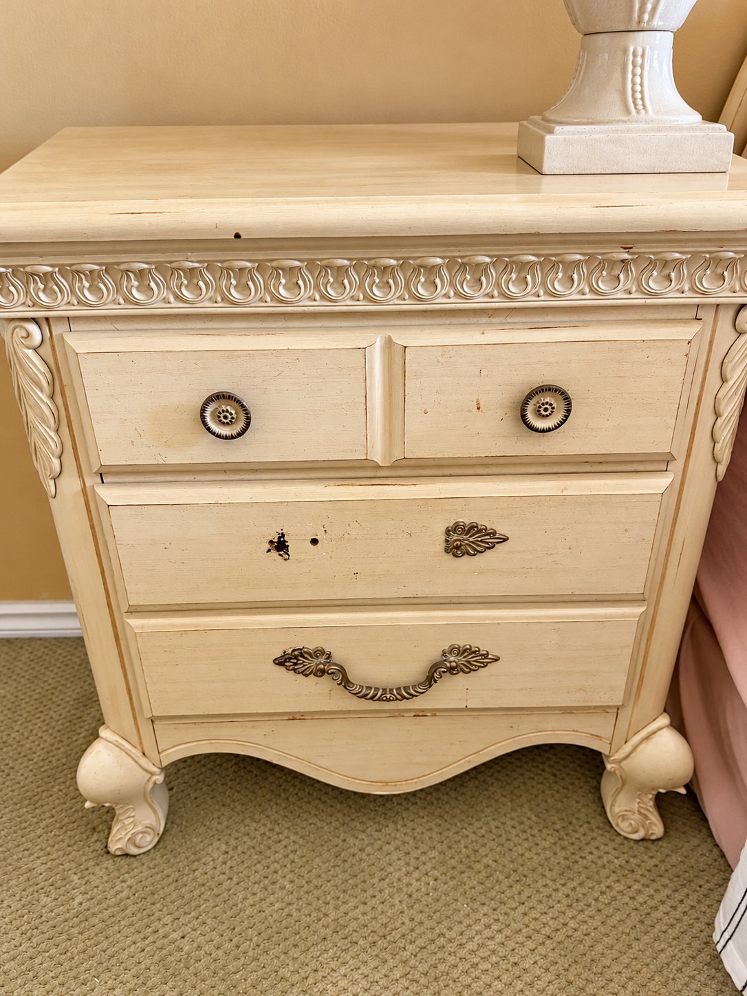 Ivory nightstand