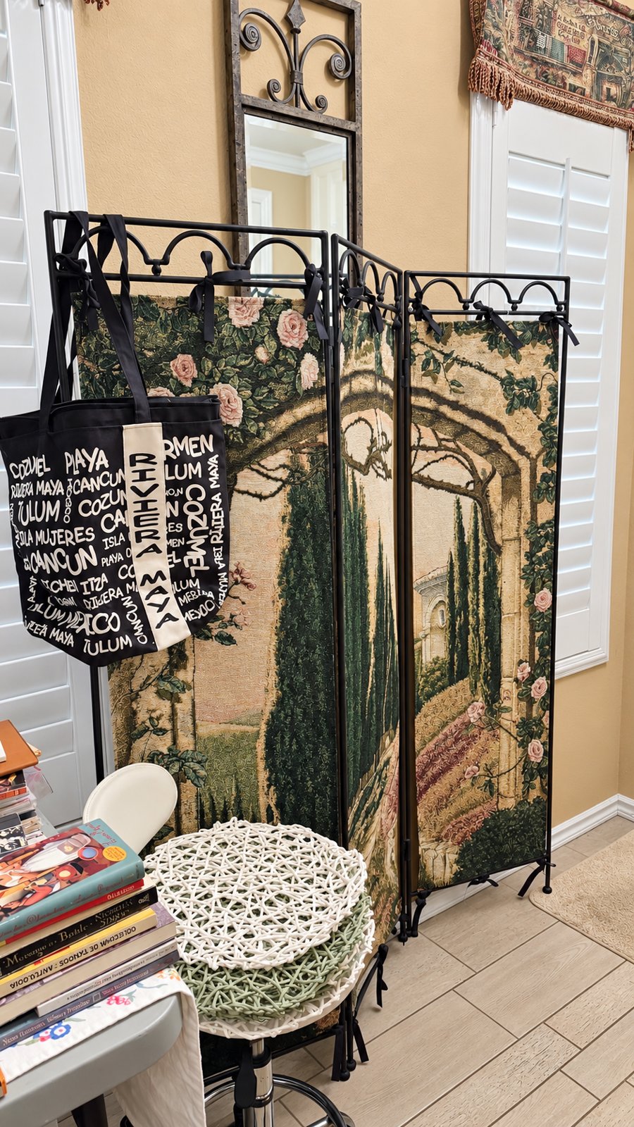 Tapestry room divider