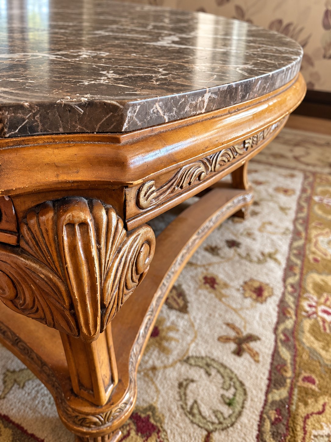 Coffee table leg detail